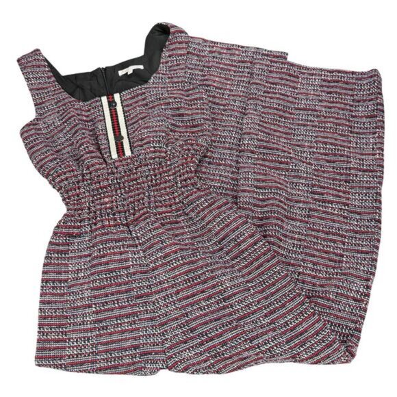 MAJE Renatelle Tweed Jacquard Jumpsuit Size Medium - Picture 6 of 13